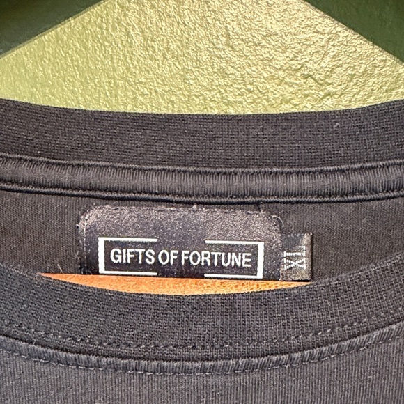 Gifts Of Fortune Black Graphic T-Shirt - Picture 2 of 4